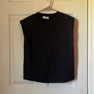 Aritzia Babaton Shoulder Pad Muscle Shirt